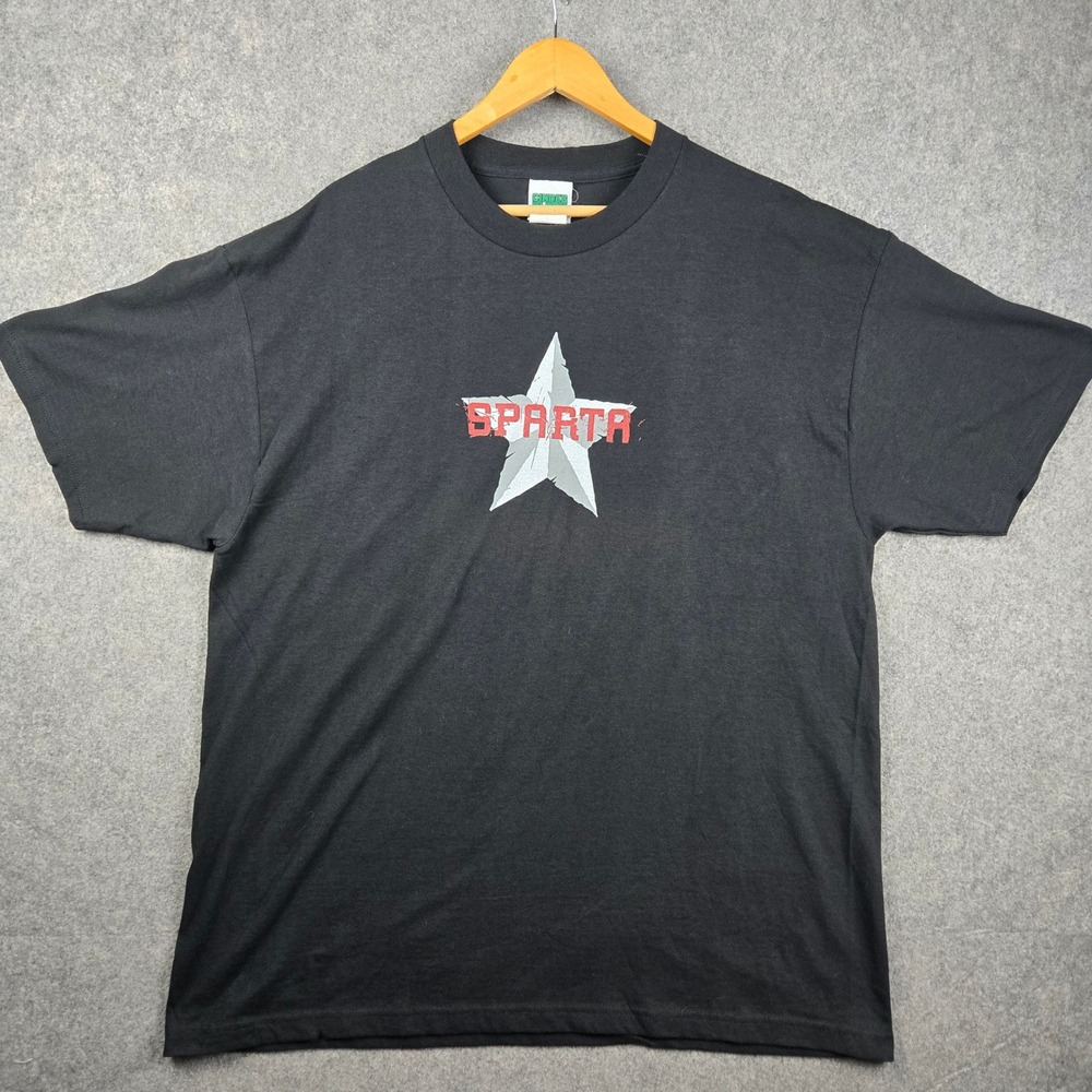 Vintage Sparta Band Shirt Mens XL Black Graphic Alt Hardcore At The Drive InY2K
